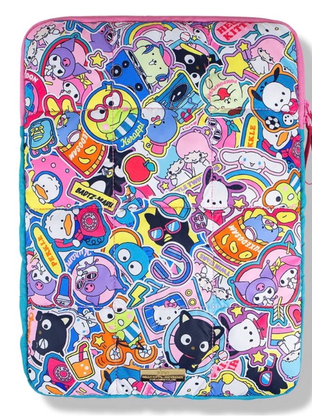 Sanrio Pink Teal Multicolor Character Print Bedding Pouch